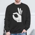 Handsign Reinguckt Reingeschaut Meme Sweatshirt Geschenke für alte Männer