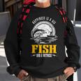 Happiness Is A Big Fish And A Witness Fisherman Fishing Sweatshirt Gifts for Old Men