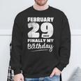 Happy Leap Day My Birthday Leap Year February 29Th Sweatshirt Gifts for Old Men