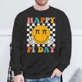 Happy Pi Day Retro Smile Face Math Symbol Pi 314 Sweatshirt Gifts for Old Men