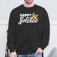 Happy Solstice Winter Solstice Pagan Sweatshirt Gifts for Old Men