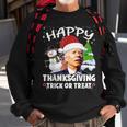 Happy Thanksgiving Trick Or Treat Joe Biden Santa Christmas Sweatshirt Gifts for Old Men