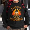 Happy Thanksgiving Turkey Happy Family Dinner Turkey Day Sweatshirt Gifts for Old Men