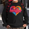 I Heart Love Amber First Name Colorful Named Sweatshirt Gifts for Old Men