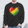 Heart In Pan African Colors Celebrate Afro American Heritage Sweatshirt Gifts for Old Men