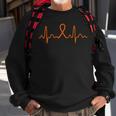 Heartbeat Leukemia Cancer Leukemia Support Sweatshirt Gifts for Old Men