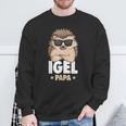 Hedgehog Papa Sweatshirt Geschenke für alte Männer