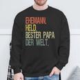 Held Beste Papa Der Welt Help Sweatshirt Geschenke für alte Männer