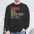 Held Beste Papa Der Welt Help S Sweatshirt Geschenke für alte Männer