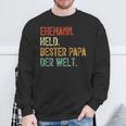 Held Bester Papa Mann Der Welt Held Bester Ehemann Sweatshirt Geschenke für alte Männer