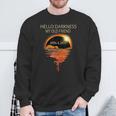 Hello Darkness My Old Friend 2024 Solar Eclipse 40824 Sweatshirt Gifts for Old Men