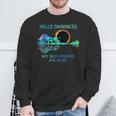 Hello Darkness My Old Friend 2024 Solar Eclipse April 08 24 Sweatshirt Gifts for Old Men