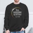 Hello Darkness My Old Friend April 8 2024 Eclipse Sweatshirt Gifts for Old Men