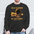 Hello Darkness My Old Friend Eclipse 2024 April 8Th Totality Sweatshirt Gifts for Old Men