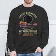 Hello Darkness My Old Friend Total Eclipse 2024 Indiana Sweatshirt Gifts for Old Men