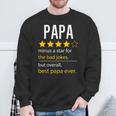 Herren Bester Papa Aller Zeiten Lustigerater Opaatertag Sohn Tochter Sweatshirt Geschenke für alte Männer