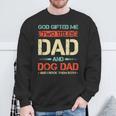 Herren God Hat Mir Zwei Titel Geschenkt Papa Und Hund Papa Lustigerater Sweatshirt Geschenke für alte Männer