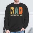 Herren Papa Master Der Besetzung Dad Fishing Sweatshirt Geschenke für alte Männer