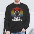 Herren Siamkatze Daddy Lustige Katze Papa Liebhaber Sweatshirt Geschenke für alte Männer