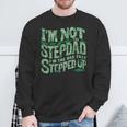 Herren Stepdad Stiefvater Papa Inspirierendes Zitatater Tochter Sweatshirt Geschenke für alte Männer