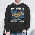 Honduran Marriage Honduras Married Heritage Flag Culture Sweatshirt Gifts for Old Men