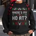 Where My Ho's At Ugly Christmas Sweater Couples Matching Sweatshirt Gifts for Old Men