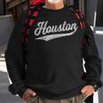 Houston Texas Vintage Sports Script Classic Style Sweatshirt Gifts for Old Men