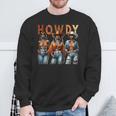 Howdy Black Cowgirl Western Rodeo Melanin Black History Sweatshirt Gifts for Old Men