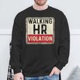 Human Vintage Humor Sweatshirt Gifts for Old Men