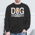 Hunde- Für Herren Hund Papa Pfotenabdruck Hundeliebhaber Herren Lustig Sweatshirt Geschenke für alte Männer