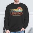 Hunting Born To Be A Hunting Legend Vintage Deer Hunter Sweatshirt Gifts for Old Men