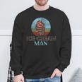Ice Cream Boy Cone Sundae Retro Vintage Ice Cream Man Sweatshirt Gifts for Old Men