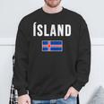 Iceland Icelandic Flag Reykjavik Travel Souvenir Love Viking Sweatshirt Gifts for Old Men