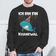 Ich Bin Ein Karnewal Black Sweatshirt Geschenke für alte Männer