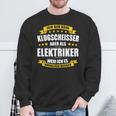 Ich Bin Kein Klugscheisser Electricians Geselle Electronics I Sweatshirt Geschenke für alte Männer