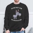 Ich Bin Nicht Stur Meinungsstabil Humour Slogan Men's Black Sweatshirt Geschenke für alte Männer