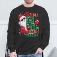 Ich Bin Nur Zum Essen Hier Sweatshirt, Santa Claus Motiv für Frohe Weihnachten Geschenke für alte Männer
