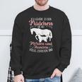 Ich Gehöre zu den Mädchen: Pferdereiten & Hunde Sweatshirt Geschenke für alte Männer