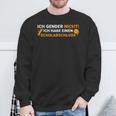 Ich Gender Nicht Ich Habe Einen Schulabschluss Green Sweatshirt Geschenke für alte Männer