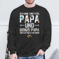 Ich Habe Zwei Titel Bonus Papa Und Papa Rocke Sie Beide Kapuzenjacke Sweatshirt Geschenke für alte Männer