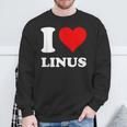 Ich Liebe Linus Sweatshirt Geschenke für alte Männer