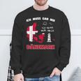 Ich Muss Gar Nix Muss Nur Nach Denmark Sweatshirt Geschenke für alte Männer