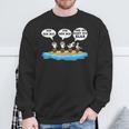 Ich Seh Nix Ich Hör Nix Und Du Sagt Nix Sweatshirt Geschenke für alte Männer