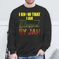 Ich Weiß Ich Bin Gesegneton Jah Rasta Sweatshirt Geschenke für alte Männer