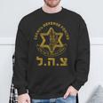 Idf Support Zahal Zava Israel Defense Forces Jewish Heb Sweatshirt Gifts for Old Men