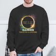 Illinois Total Solar Eclipse Twice In A Lifetime 2024 Sweatshirt Gifts for Old Men