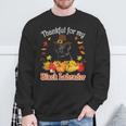 I'm Thankful For My Black Labrador Dog Lover Pumpkin Fall Sweatshirt Gifts for Old Men