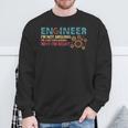 Ingeniero No Arguing Engineering Quote Engineers Camisa de entrenamiento Regalos para ancianos