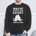 Was Ist Besser Als Eine Katze Katzen Fans Sweatshirt Geschenke für alte Männer