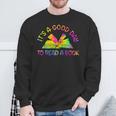 It’S A Good Day To Read A Book Lovers Library Reading Tiedye Sweatshirt Gifts for Old Men